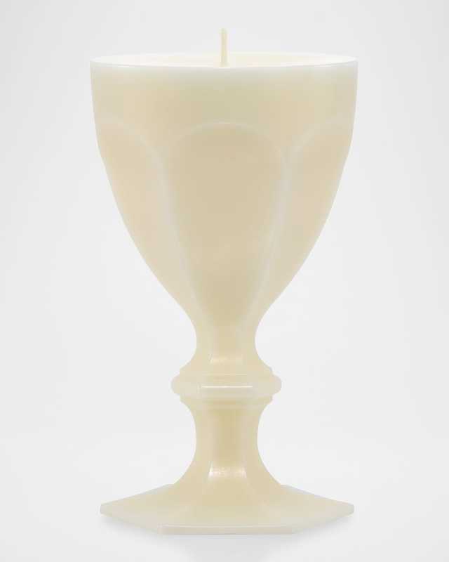 Harcourt Goblet Candle, Ivory